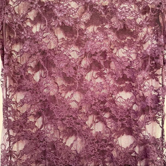Guilty! Purple Lace T-shirt. Size Large. - Picture 4 of 6